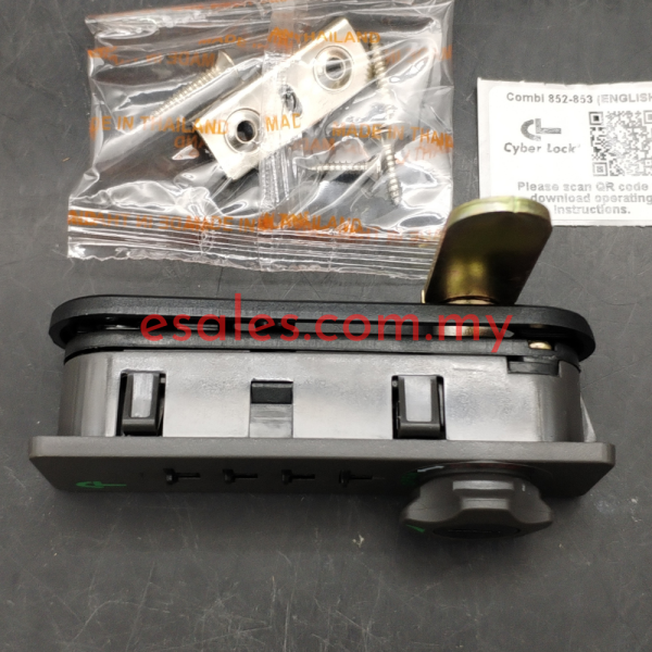 CL Cyber Lock 853-M5-HL-B-94D-CT36-K3Z-R762-94D-CL(003) COMBINATION LOCK, HORIZONTAL LEFT, DARK GREY, WITHOUT KEY FOR WOODEN CABINET LOCKER LOCK - Image 2
