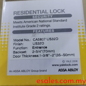 Yale CA5807 US32D 70MM Residential Lock - Image 7