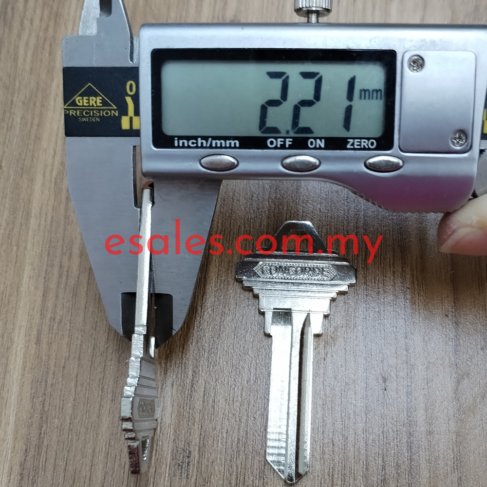 CONCORDE F-461 / SCHLAGE SC4 Hotel Key Blank 2.2mm - Image 5
