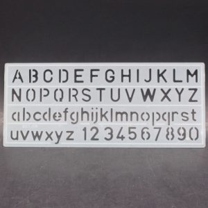 Stencil Plate NO.750 Plastic ABC Letter Stencil Ruler 50mm - Image 4