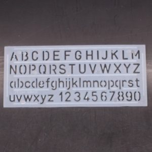 Stencil Plate NO.710 Plastic ABC Letter Stencil Ruler 10mm - Image 3