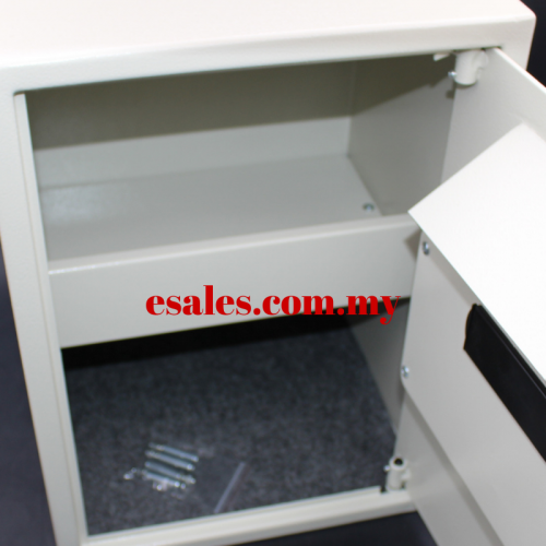 Kingland T-50EK-White Cash Deposit Front Drop Digital Safe Box With Alarm, Keylock, Shelving - Image 5