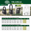 Tri-Circle LSK-365 Long Shackle Plastic (ABS) Covered Waterproof Padlock