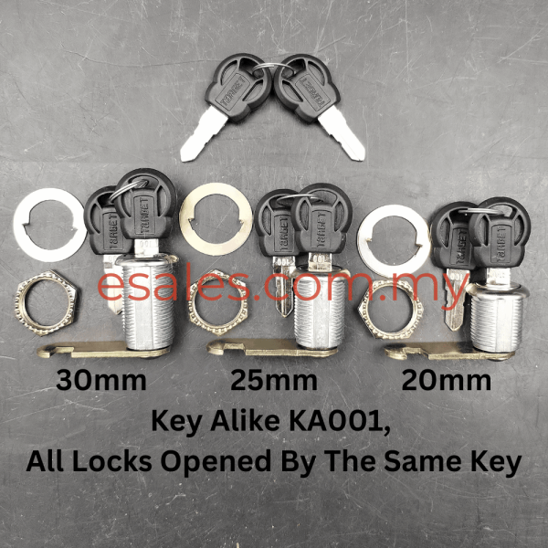 Target 9007Z-20-01/5C18/5K-008-91-12-TARGET/KA001 Key Alile Cam Lock 20mm All Cam Lock Open With Same Key - Image 2