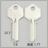 Yale 829 / H41 Key Blank W7.0 x T1.77 x L22.7【829】小六角爷佬