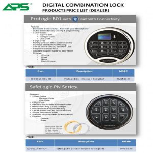 SecuRam EC-0601A-PN SafeLogic high Security Electronic Digital Lock