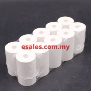 Akira 57mmx15mx10mm (T55) Pinzet Blue Coreless Thermal Paper Roll, 10 rolls in 1 transparent shrink wrap pack - Image 3
