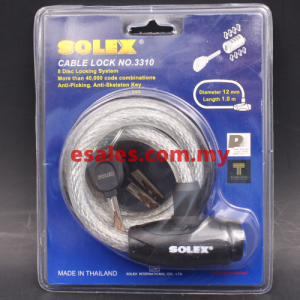SOLEX 3310 Cable Lock 1M - Image 5