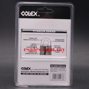 COLEX TA-401 Titanium Coated Padlock - Image 4