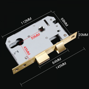 MORTISE LOCK 40X50, 145-47, Brass