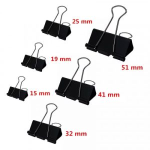 COMBO 107 Binder Clips 19mm