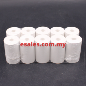 Akira 57mmx15mx10mm (T55) Pinzet Blue Coreless Thermal Paper Roll, 10 rolls in 1 transparent shrink wrap pack - Image 4