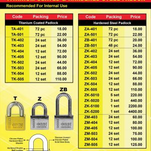 COLEX TA-401 Titanium Coated Padlock - Image 2
