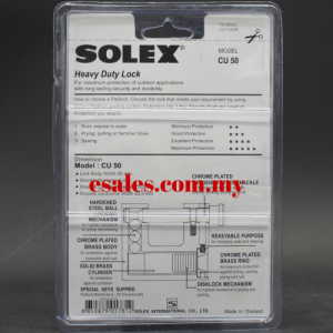 SOLEX CU50 Shutter Padlock - Image 4