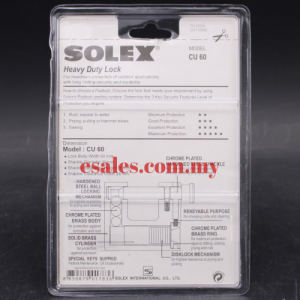 SOLEX CU60 Shutter Padlock - Image 2