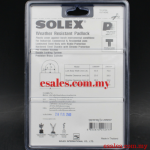 SOLEX LM50WP Laminated Weather Resistant Padlock - Image 2