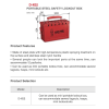 LOTO Safety Lockout D-X02 Portable Steel Safety Lockout Box