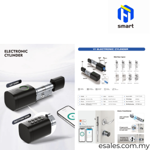 FH Smart Lock Cylinder V1-Tuya-Black-A35-B35-AAA Battery