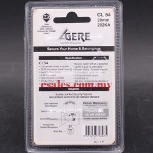 GERE GRANIT CL54202KA Padlock - Image 2