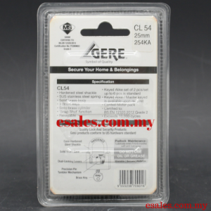 GERE GRANIT CL54254KA Padlock - Image 2
