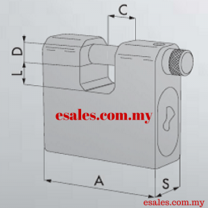 CISA 28550-75 (285/75) Monoblock Body Shutter Lock - Image 5