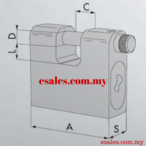 CISA 28550-75 (285/75) Monoblock Body Shutter Lock - Image 5