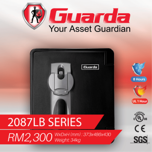 Guarda 2087LB Home Safe, Fire Protection, Water Protection