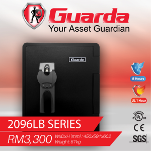 Guarda 2096LB Home Safe, Fire Protection, Water Protection