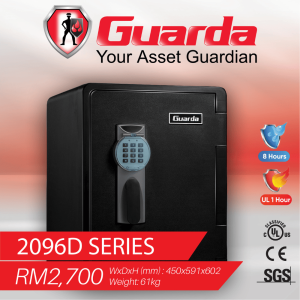 Guarda 2096D Home Safe, Fire Protection, Water Protection