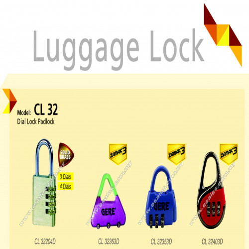 GERE CL32204D Combination Luggage Lock - Image 3