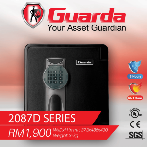 Guarda 2087D Home Safe, Fire Protection, Water Protection